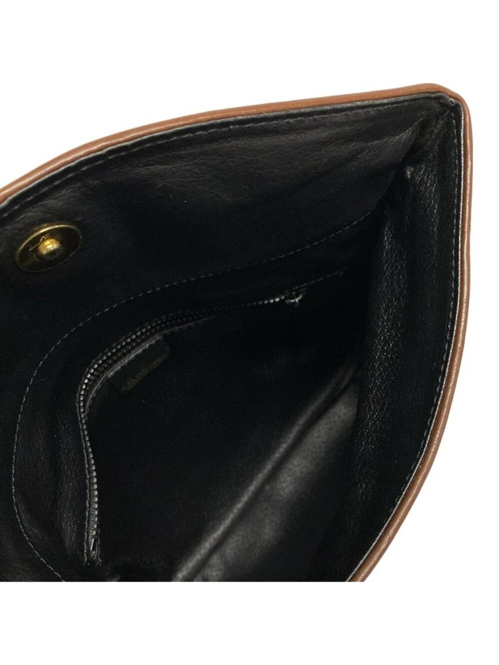 Celine Shoulder Bag Black Dark Brown Leather - Picture 6 of 10